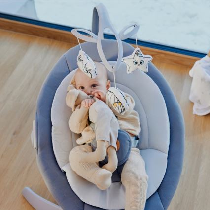 Lionelo - muusikaga beebikiik MELL Grey Stone 4xAA + kaugjuhtimispult