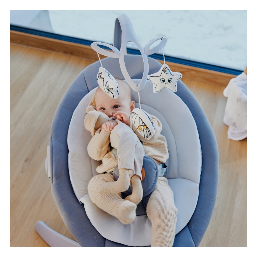 Lionelo - muusikaga beebikiik MELL Grey Stone 4xAA + kaugjuhtimispult