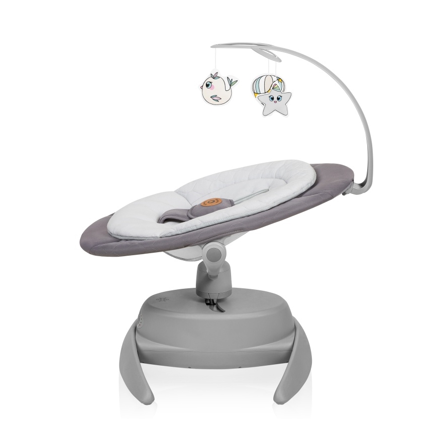 Lionelo - muusikaga beebikiik MELL Grey Stone 4xAA + kaugjuhtimispult