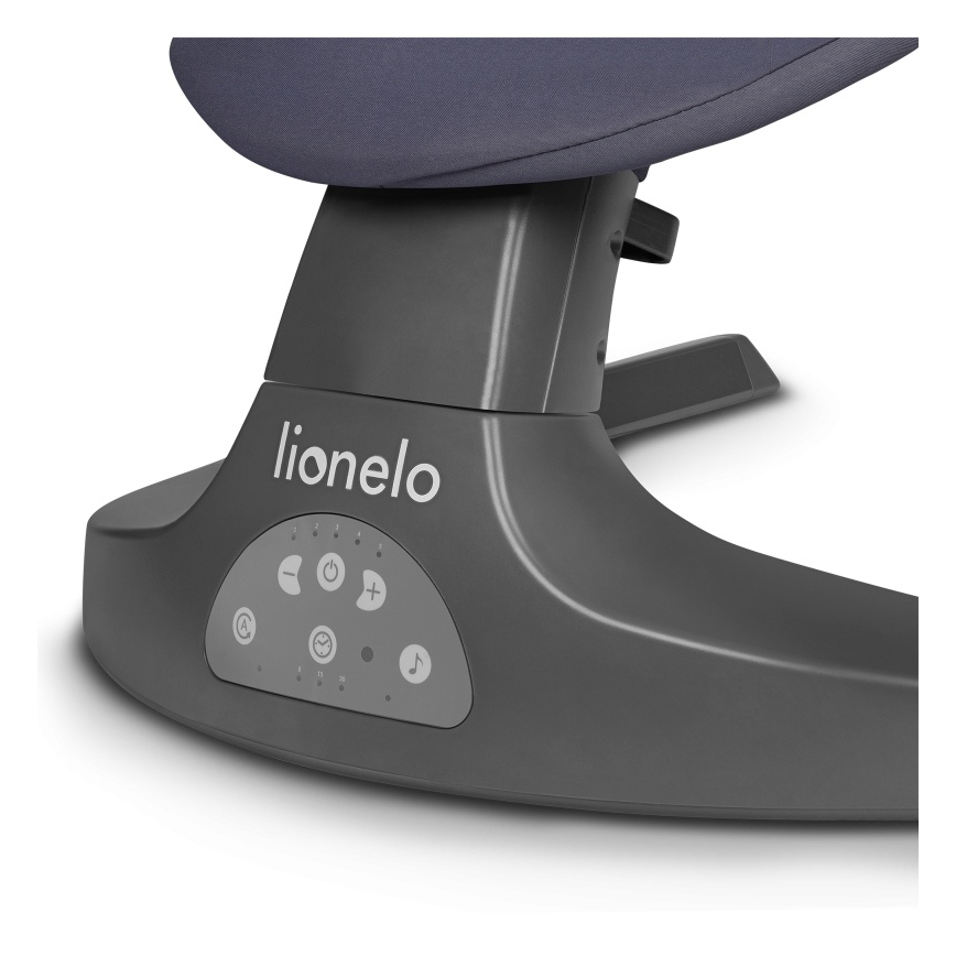 Lionelo - muusikaga beebikiik RALF 4xAA Grey Concrete + kaugjuhtimispult