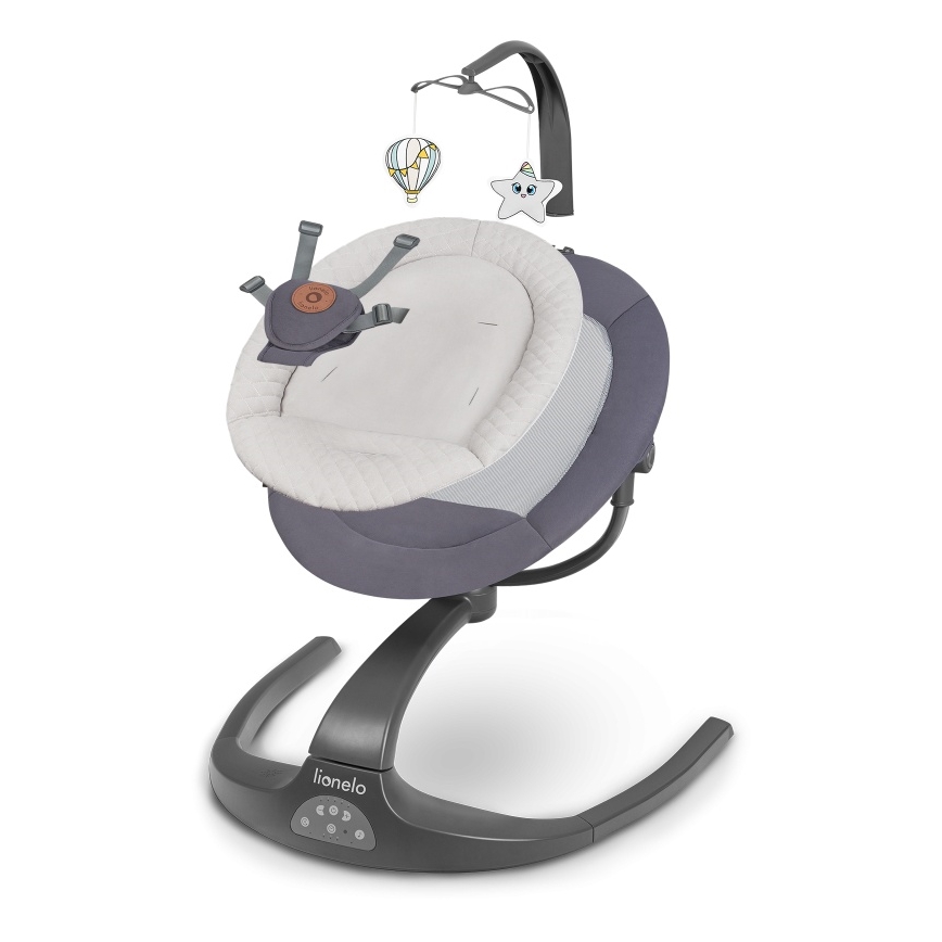 Lionelo - muusikaline lastekiik RINA 4xAA Grey Concrete + kaugjuhtimispult