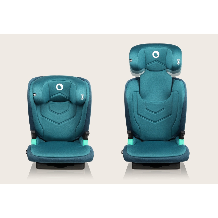 Lionelo - NEAL i-Size 100-150 cm laste turvatool, roheline-türkiis