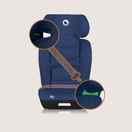 Lionelo - NEAL i-Size 100-150 cm laste turvatool tumesinine