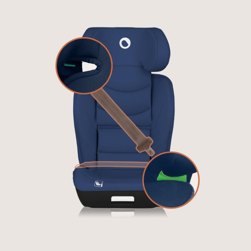 Lionelo - NEAL i-Size 100-150 cm laste turvatool tumesinine