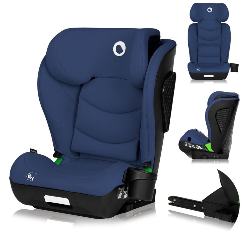 Lionelo - NEAL i-Size 100-150 cm laste turvatool tumesinine