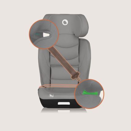 Lionelo - NEAL i-Size laste turvatool 100-150 cm hall betoon