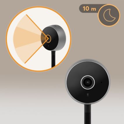 Lionelo - Nutikas beebimonitor BABYLINE SMART Wi-Fi Must