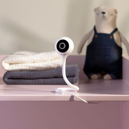 Lionelo - Nutikas beebimonitor BABYLINE SMART Wi-Fi valge