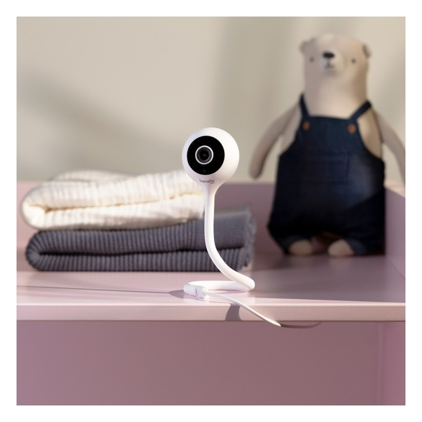 Lionelo - Nutikas beebimonitor BABYLINE SMART Wi-Fi valge