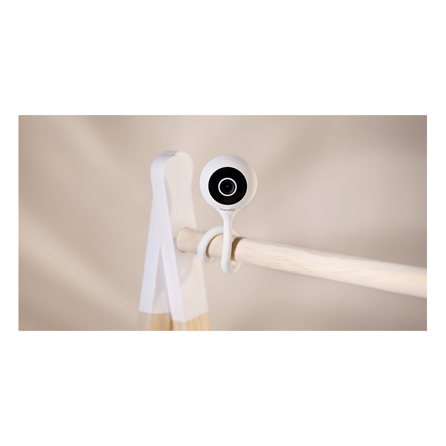 Lionelo - Nutikas beebimonitor BABYLINE SMART Wi-Fi valge