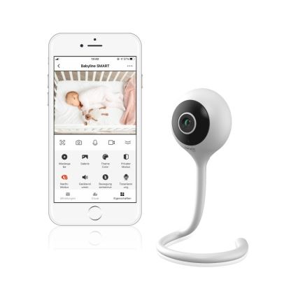 Lionelo - Nutikas beebimonitor BABYLINE SMART Wi-Fi valge