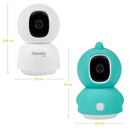 Lionelo - Nutikas beebimonitor BABYLINE VIEW Wi‑Fi 5V Valge