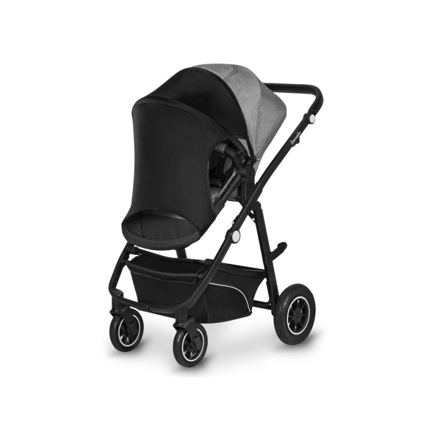 Lionelo - päikesekate jalutuskärule SUN COVER Black Carbon
