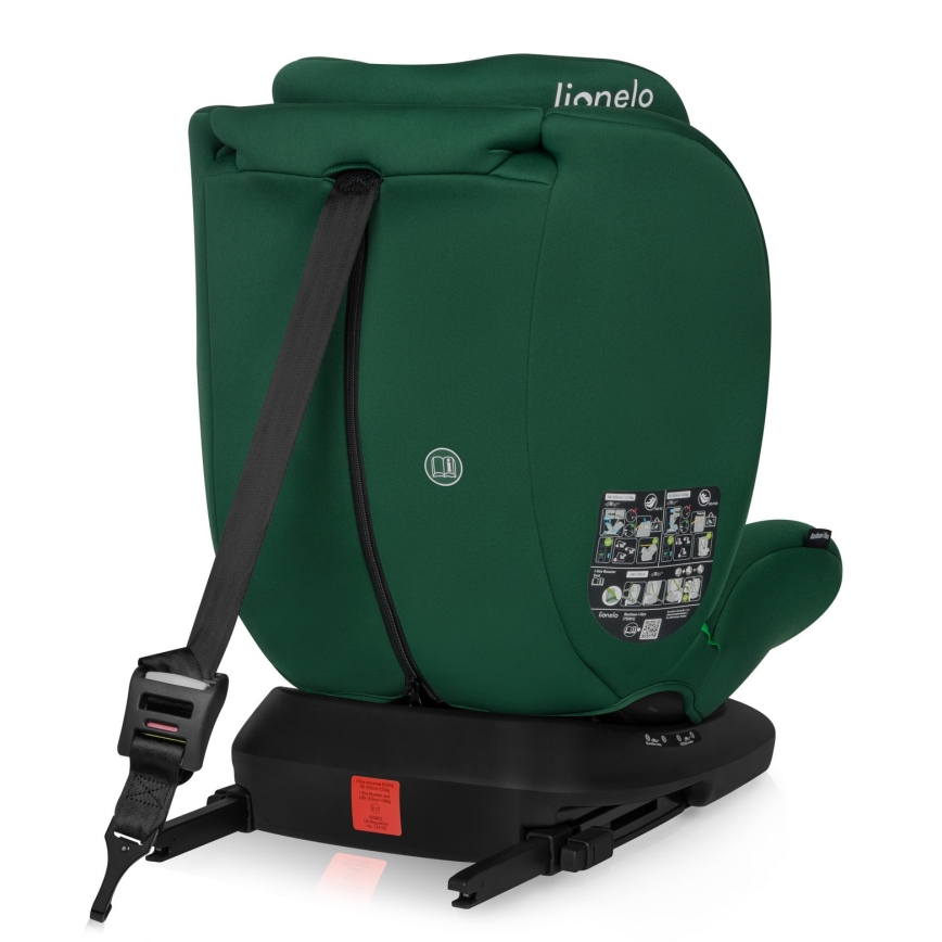 Lionelo - pööratav alusega laste turvatool BASTIAAN i-Size 40-150 cm Roheline Mets
