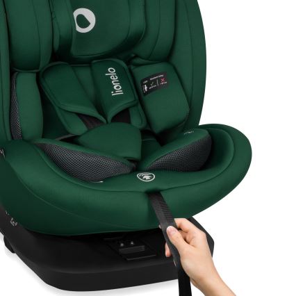 Lionelo - pööratav alusega laste turvatool BASTIAAN i-Size 40-150 cm Roheline Mets