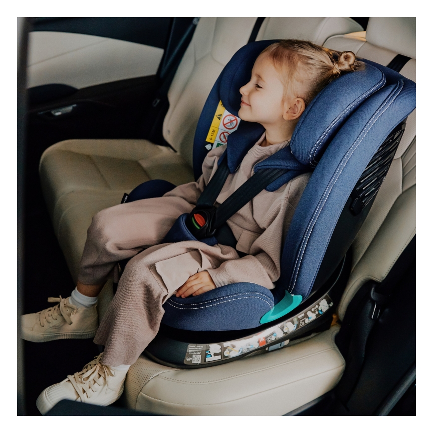 Lionelo - pöörlev turvatool alusega BASTIAAN ONE i-Size 40-150 cm tumesinine