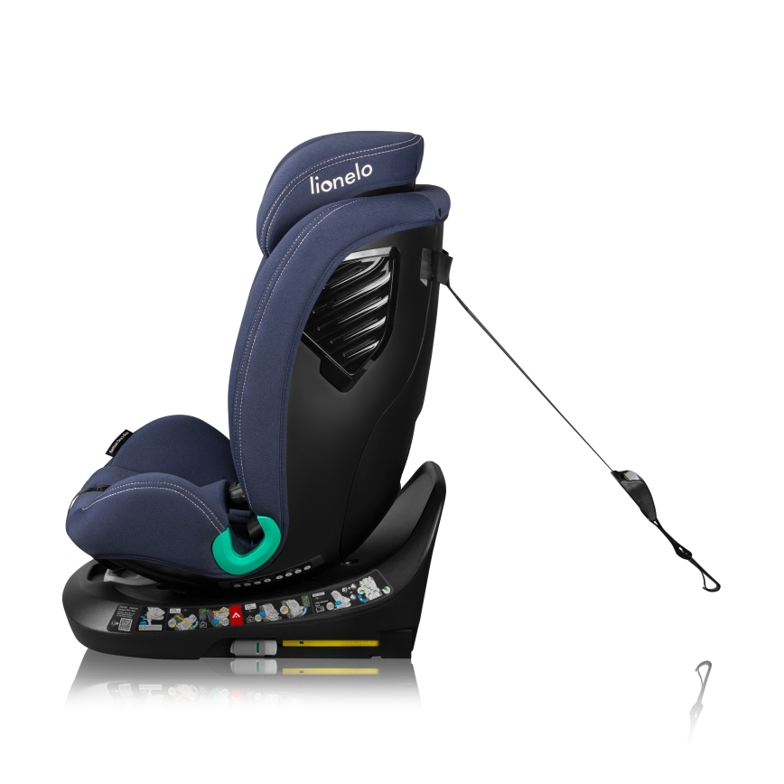 Lionelo - pöörlev turvatool alusega BASTIAAN ONE i-Size 40-150 cm tumesinine