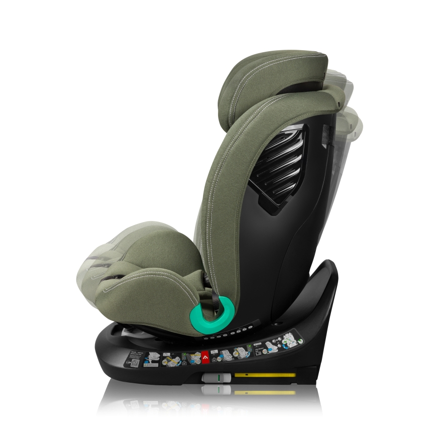 Lionelo - Pööratav auto turvatool alusega BASTIAAN ONE i-Size 40-150 cm oliiviroheline
