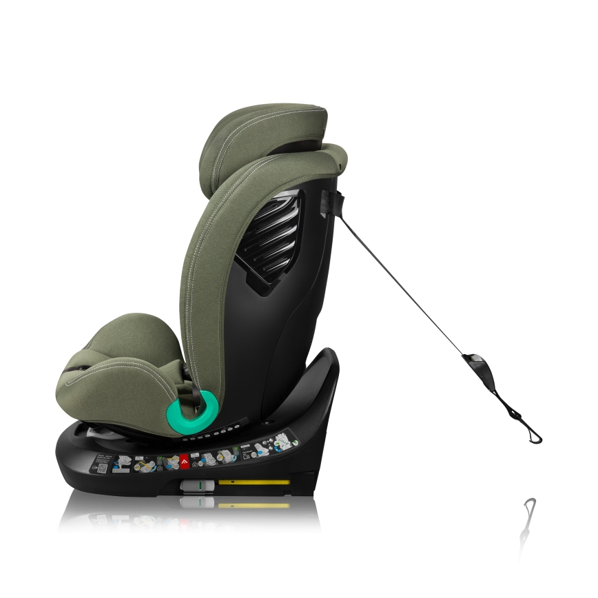 Lionelo - Pööratav auto turvatool alusega BASTIAAN ONE i-Size 40-150 cm oliiviroheline