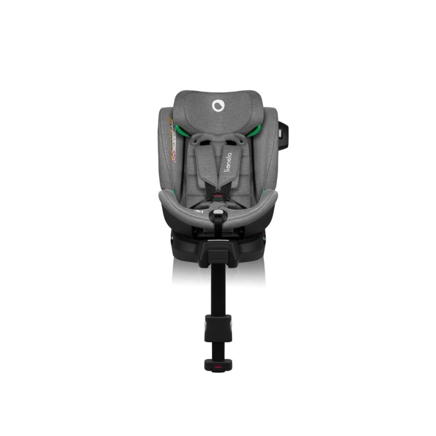 Lionelo - pööratav autosõidutool alusega HARMONY i-Size 40–150 cm must/hall