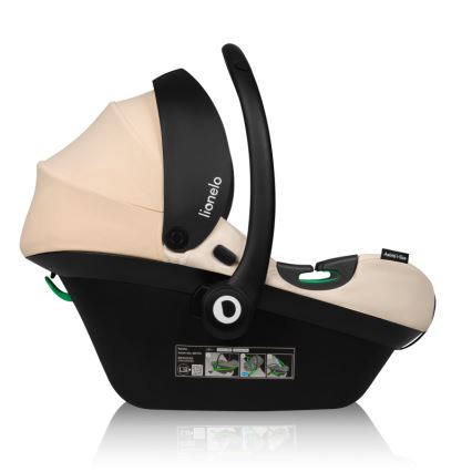 Lionelo - pööratav autoturvatool alusega ASTRID SET i-Size 40-87 cm liivbeež