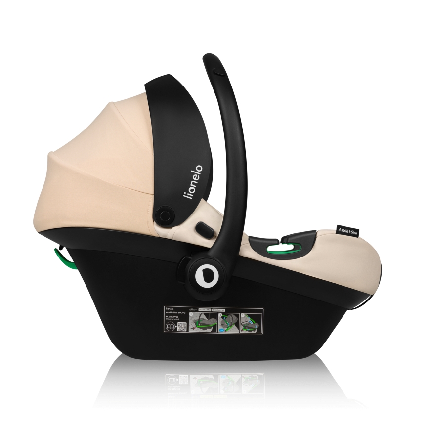 Lionelo - pööratav autoturvatool alusega ASTRID SET i-Size 40-87 cm liivbeež