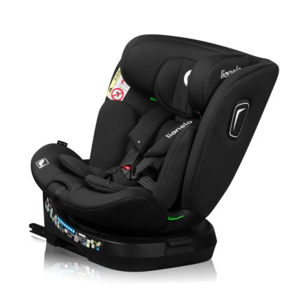 Lionelo - pööratav autoturvatool alusega BRAVE i-Size 40-150 cm Black Carbon
