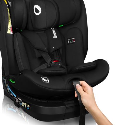 Lionelo - pööratav autoturvatool alusega BRAVE i-Size 40-150 cm Black Carbon