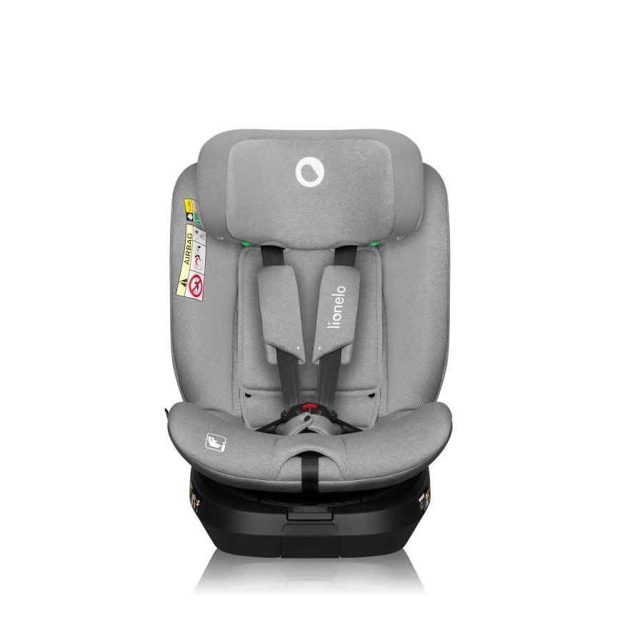 Lionelo - Pööratav autoturvatool alusega BRAVE i-Size 40-150 cm, kivihall