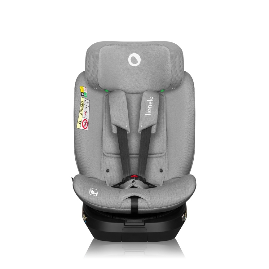 Lionelo - Pööratav autoturvatool alusega BRAVE i-Size 40-150 cm, kivihall