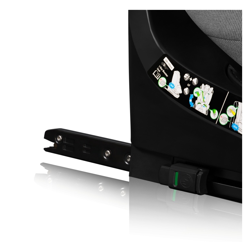 Lionelo - Pööratav autoturvatool alusega BRAVE i-Size 40-150 cm, kivihall