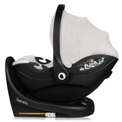Lionelo - pööratav autoturvatool alusega MOXIE SET i-Size 40-87 cm liivbeež