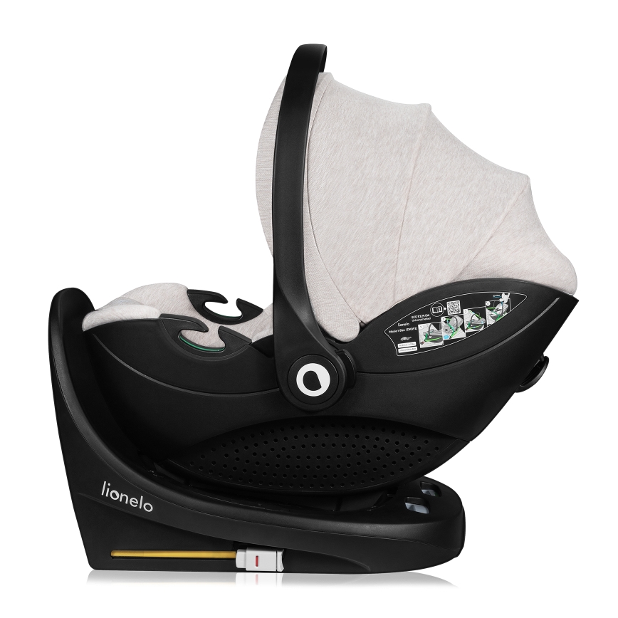 Lionelo - pööratav autoturvatool alusega MOXIE SET i-Size 40-87 cm liivbeež