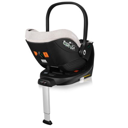 Lionelo - pööratav autoturvatool alusega MOXIE SET i-Size 40-87 cm liivbeež