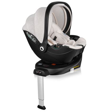 Lionelo - pööratav autoturvatool alusega MOXIE SET i-Size 40-87 cm liivbeež