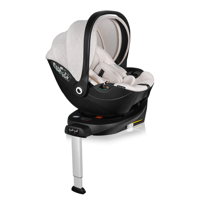 Lionelo - pööratav autoturvatool alusega MOXIE SET i-Size 40-87 cm liivbeež