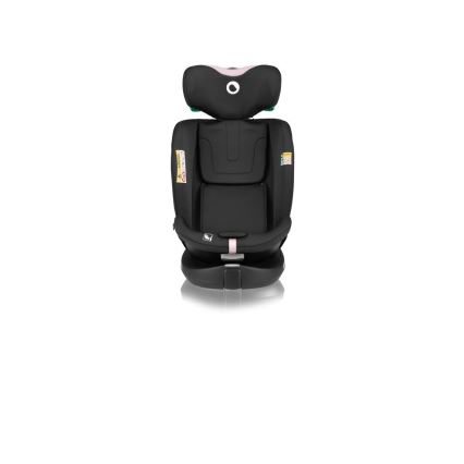 Lionelo - pööratav autoturvatool alusega NAVY i-Size 40-150 cm must/roosa