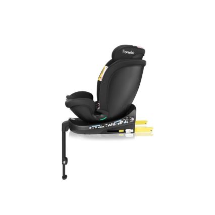 Lionelo - pööratav autoturvatool alusega NAVY i-Size 40-150 cm must/roosa