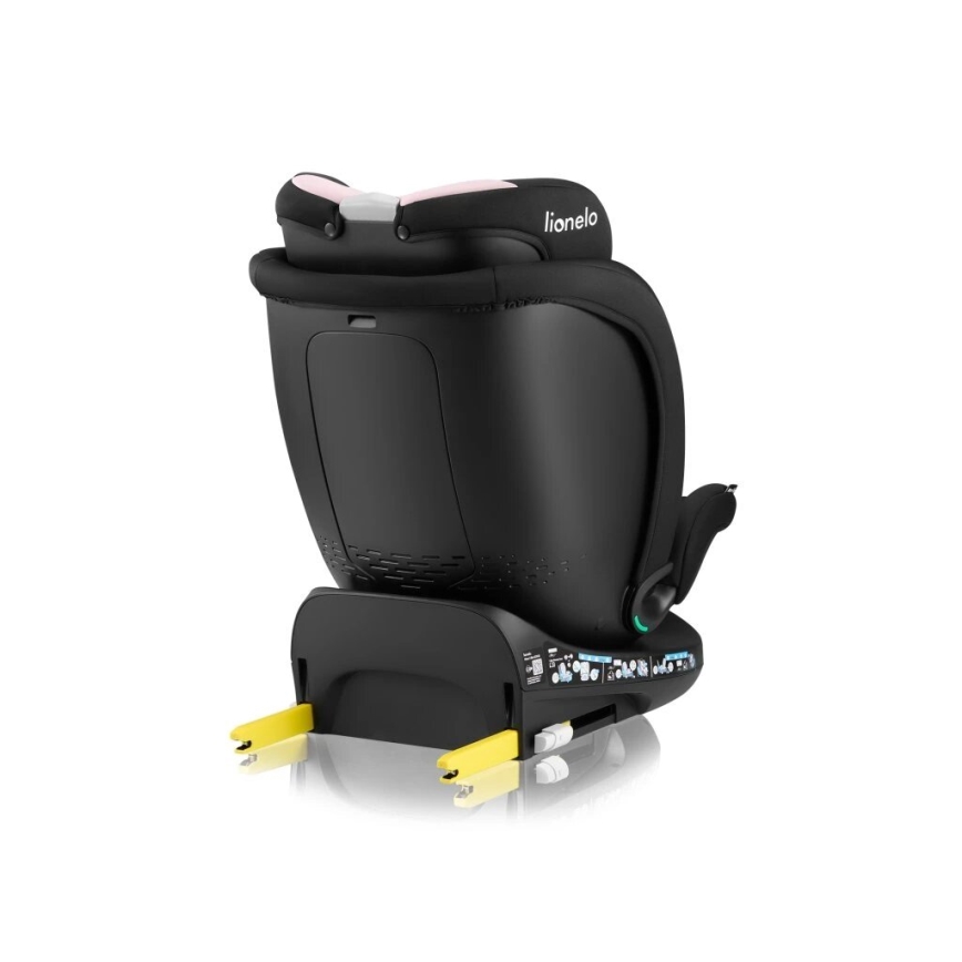 Lionelo - pööratav autoturvatool alusega NAVY i-Size 40-150 cm must/roosa