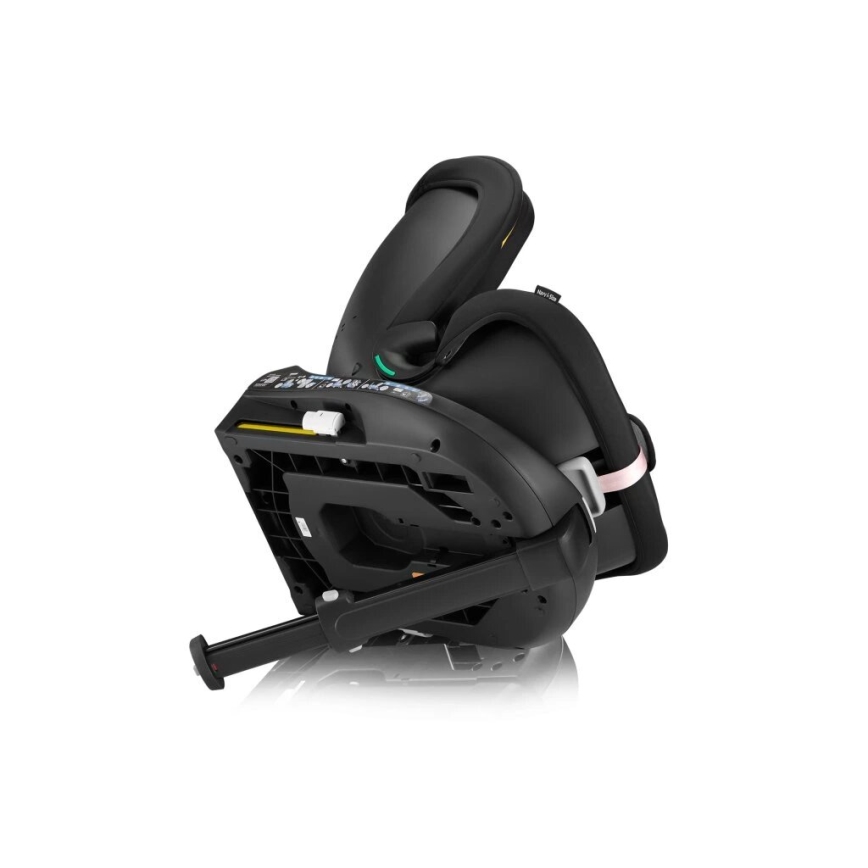 Lionelo - pööratav autoturvatool alusega NAVY i-Size 40-150 cm must/roosa