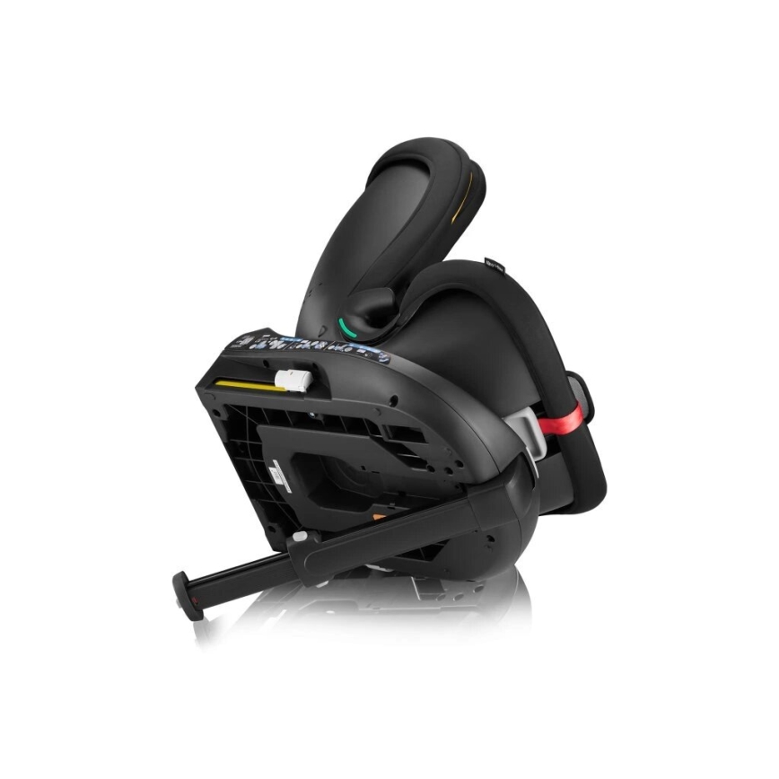 Lionelo - pööratav lapse turvatool alusega NAVY i-Size 40-150 cm must/punane