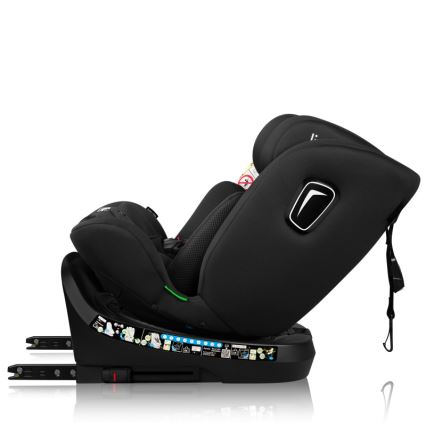 Lionelo - Pööratav lapse turvatool koos alusega BRAVE i-Size 40-150 cm Black Carbon