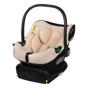 Lionelo - pööratav laste turvatool alusega ASTRID SET i-Size 40-87 cm beež liiv