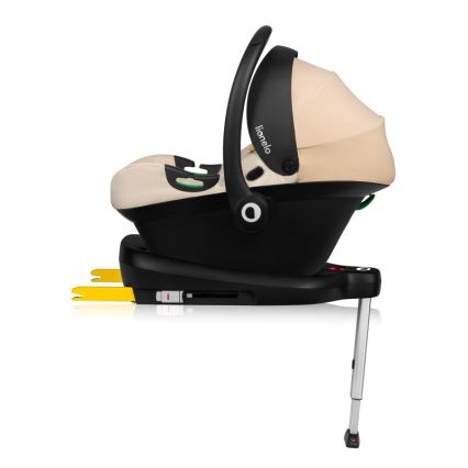 Lionelo - pööratav laste turvatool alusega ASTRID SET i-Size 40-87 cm beež liiv