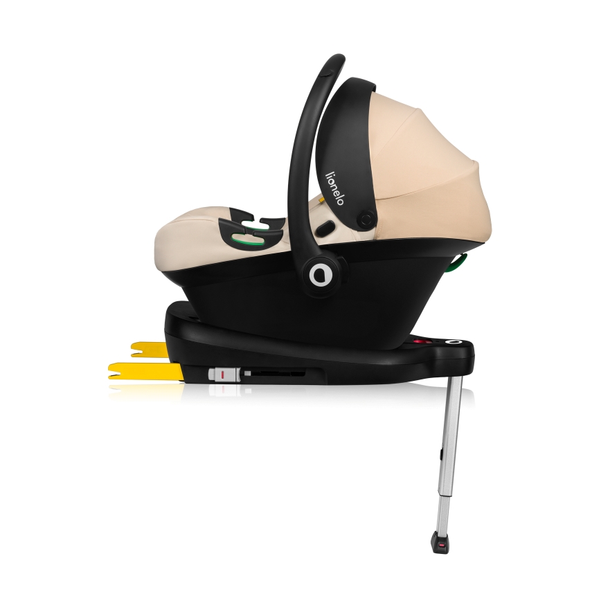 Lionelo - pööratav laste turvatool alusega ASTRID SET i-Size 40-87 cm beež liiv