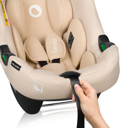 Lionelo - pööratav laste turvatool alusega ASTRID SET i-Size 40-87 cm beež liiv