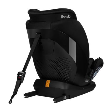 Lionelo - pööratav laste turvatool alusega LAVENDER i-Size 76-150 cm Black Carbon