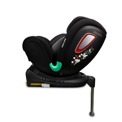 Lionelo - pööratav lapse turvatool alusega ANTOON PLUS i-Size 40-105 cm Must Onüks