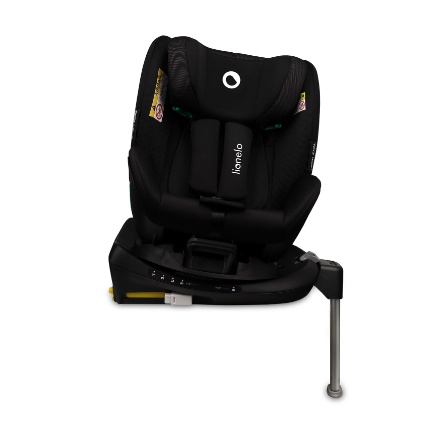 Lionelo - pööratav lapse turvatool alusega ANTOON PLUS i-Size 40-105 cm Must Onüks