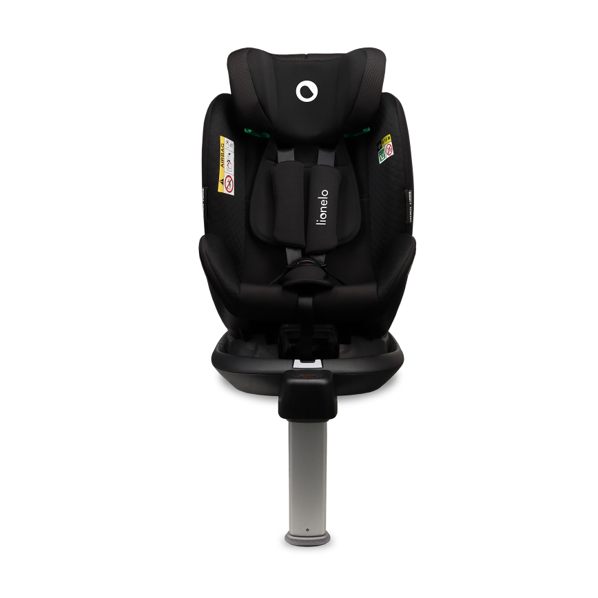 Lionelo - pööratav lapse turvatool alusega ANTOON PLUS i-Size 40-105 cm Must Onüks